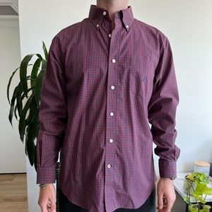 Nautica: Red Checkered Button Down Shirt